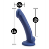 Blush Avant D10 Silicone Dildo - Ergo Mini Indigo - Dongs & Dildos