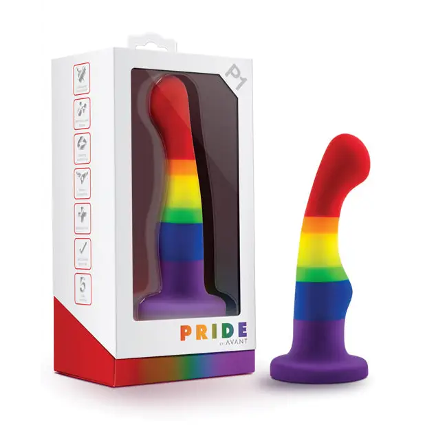Blush Avant P1 Gay Pride Silicone Dong - Freedom - Gay & Lesbian Products