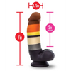 Blush Avant P9 Bear Pride Dildo - Multi Color - Gay & Lesbian Products