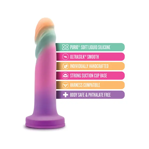 Blush Avant Sunrise Gaze Silicone Dildo - Sherbet - Dongs & Dildos