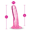 Blush B Yours Plus 5’’ Hard n’ Happy Dildo - Pink - Dongs & Dildos