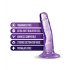 Blush B Yours Plus 5’’ Hard n’ Happy Dildo - Purple - Dongs & Dildos