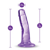 Blush B Yours Plus 5’’ Hard n’ Happy Dildo - Purple - Dongs & Dildos