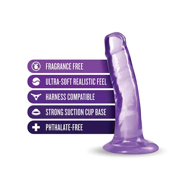 Blush B Yours Plus 5’’ Hard n’ Happy Dildo - Purple - Dongs & Dildos