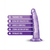 Blush B Yours Plus 7’’ Lust n’ Thrust Dildo - Purple - Dongs & Dildos
