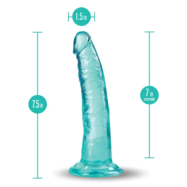 Blush B Yours Plus 7’’ Lust n’ Thrust Dildo - Teal - Dongs & Dildos