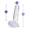 Blush B Yours Plus 7’’ Rock n Roll Dildo - Clear - Dongs & Dildos