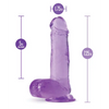 Blush B Yours Plus 7’’ Rock n Roll Dildo - Purple - Dongs & Dildos