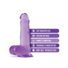 Blush B Yours Plus 7’’ Rock n Roll Dildo - Purple - Dongs & Dildos