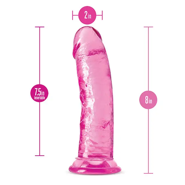 Blush B Yours Plus 8’’ Roar n Ride Dildo - Pink - Dongs & Dildos