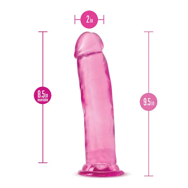 Blush B Yours Plus 9.5’’ Thrill n Drill - Pink - Dongs & Dildos