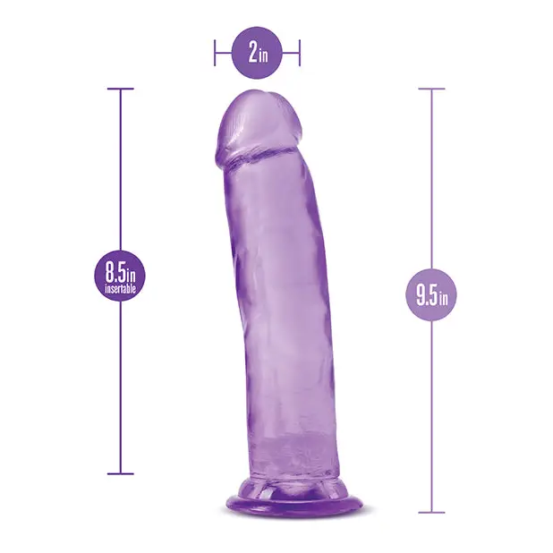 Blush B Yours Plus 9’’ Thrill n Drill - Purple - Dongs & Dildos