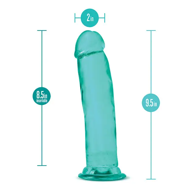 Blush B Yours Plus 9’’ Thrill n Drill - Teal - Dongs & Dildos