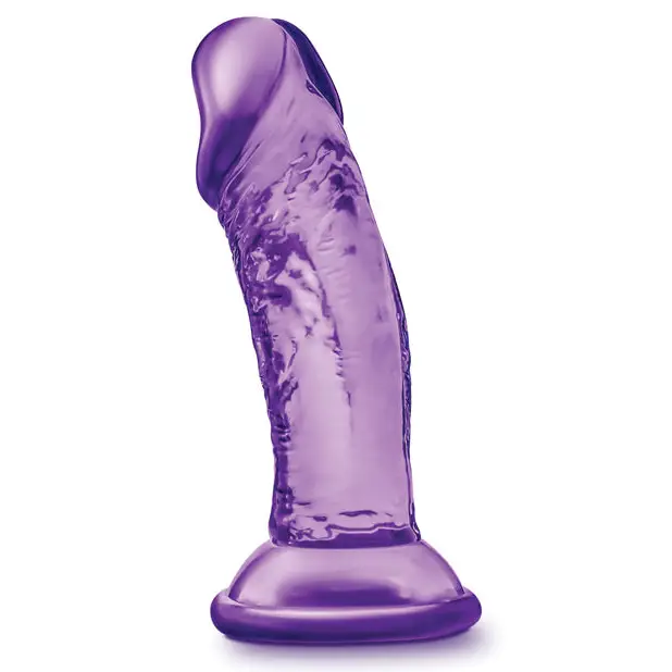 Blush B Yours Sweet n Small 4’’ Dildo w/ Suction Cup - Purple - Dongs & Dildos