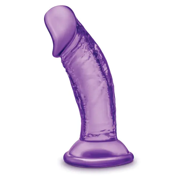 Blush B Yours Sweet n Small 4’’ Dildo w/ Suction Cup - Purple - Dongs & Dildos