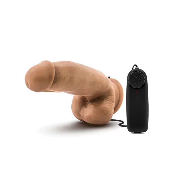 Blush Coverboy MMA Fighter 7’’ Vibrating Realistic Cock - Mocha - Dongs & Dildos