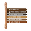 Blush Dr. Skin 18’’ Double Dildo - Mocha - Dongs & Dildos