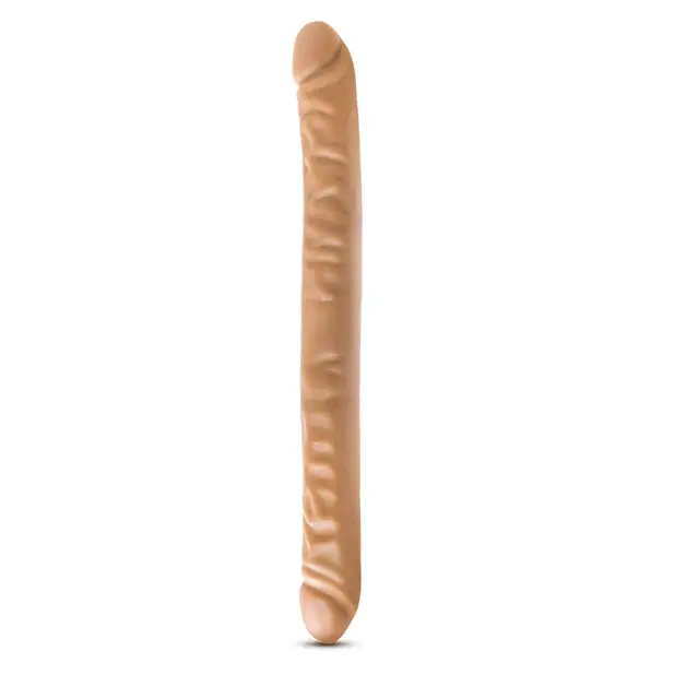 Blush Dr. Skin 18’’ Double Dildo - Mocha - Dongs & Dildos