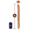 Blush Dr. Skin 18’’ Double Dildo - Mocha - Dongs & Dildos