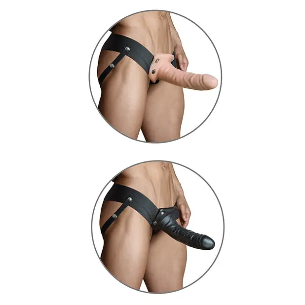 Blush Dr. Skin 6’’ Hollow Strap On - Vanilla - Strap Ons