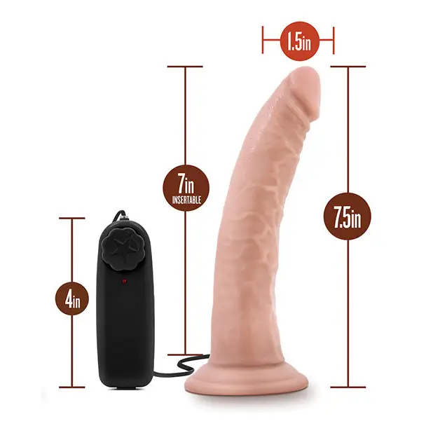 Blush Dr. Skin Dr. Dave 7’’ Cock w/Suction Cup - Vanilla - Dongs & Dildos