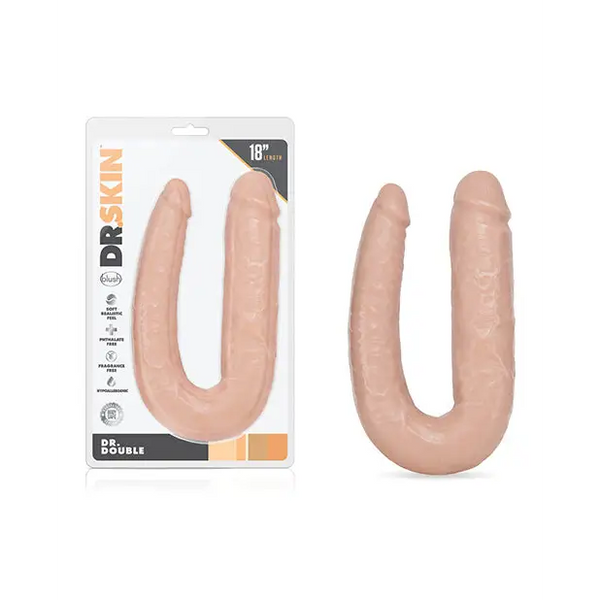 Blush Dr. Skin Dr. Double - Ivory - Dongs & Dildos