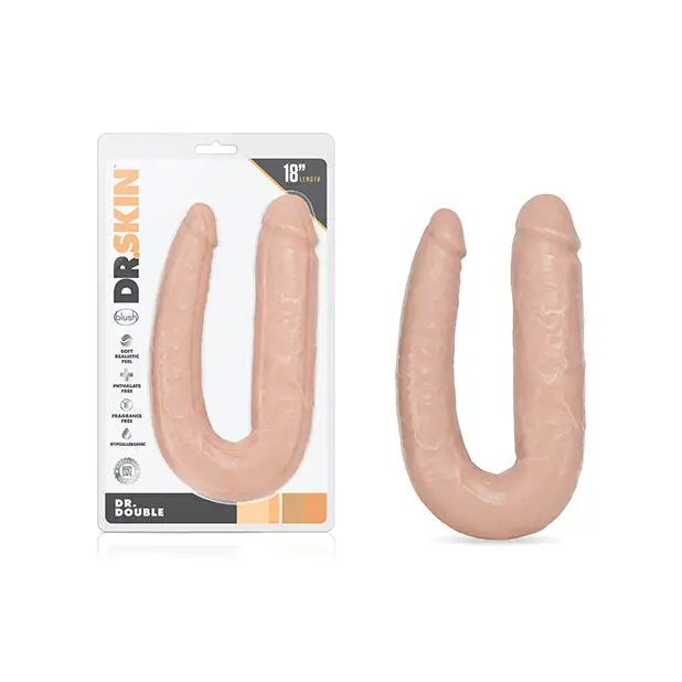 Blush Dr. Skin Dr. Double - Ivory - Dongs & Dildos