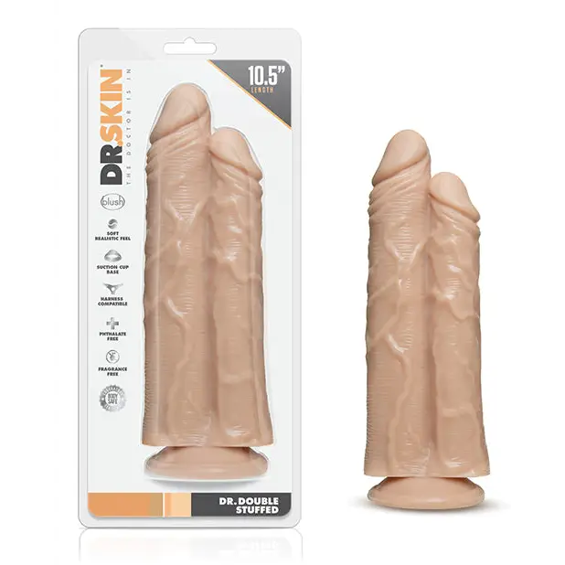 Blush Dr. Skin Dr. Double Stuffed - Flesh - Dongs & Dildos