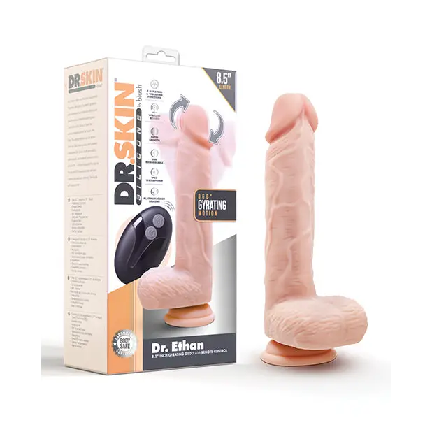 Blush Dr. Skin Dr Ethan 8.5’’ Gyrating Dildo - Beige - Dongs & Dildos