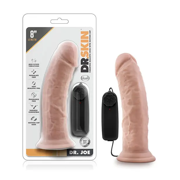 Blush Dr. Skin Dr. Joe 8’’ Cock w/Suction Cup - Vanilla - Dongs & Dildos