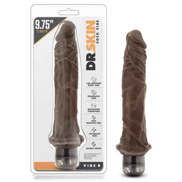 Blush Dr. Skin Mr Skin Vibe 8 - Chocolate - Vibrators
