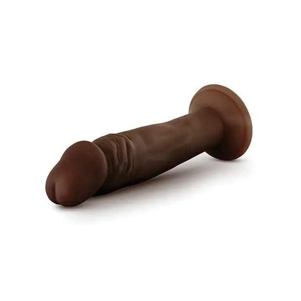 Blush Dr. Skin Plus 6’’ Posable Dildo - Chocolate - Dongs & Dildos