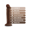 Blush Dr. Skin Plus 6’’ Posable Dildo - Chocolate - Dongs & Dildos
