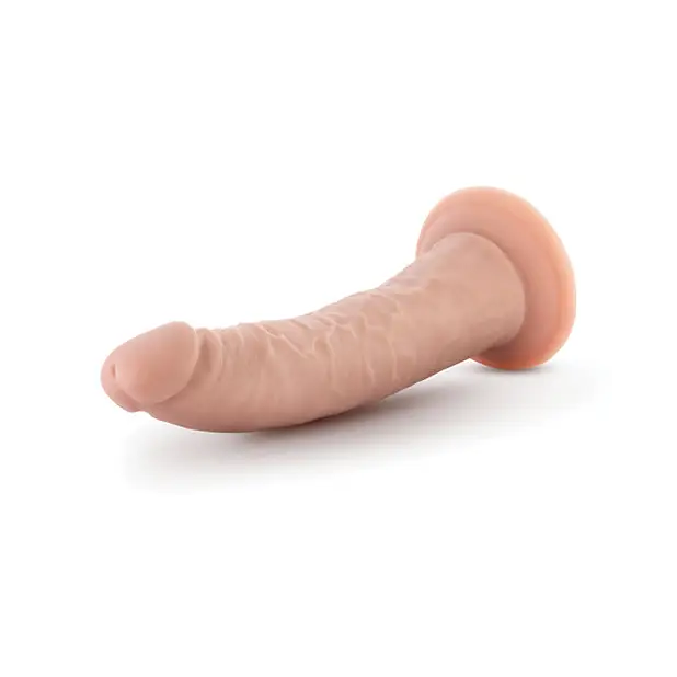 Blush Dr. Skin Plus 7’’ Posable Dildo - Vanilla - Dongs & Dildos