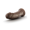 Blush Dr. Skin Plus 8’’ Posable Dildo - Chocolate - Dongs & Dildos
