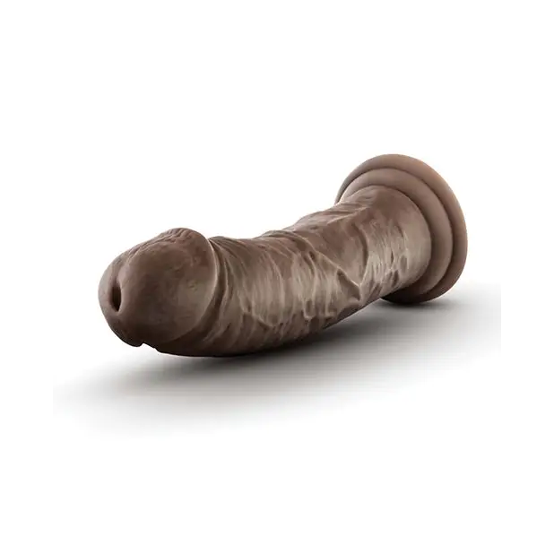 Blush Dr. Skin Plus 8’’ Posable Dildo - Chocolate - Dongs & Dildos