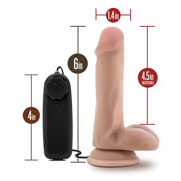 Blush Dr. Skin Dr. Rob 6’’ Cock w/Suction Cup - Vanilla - Dongs & Dildos