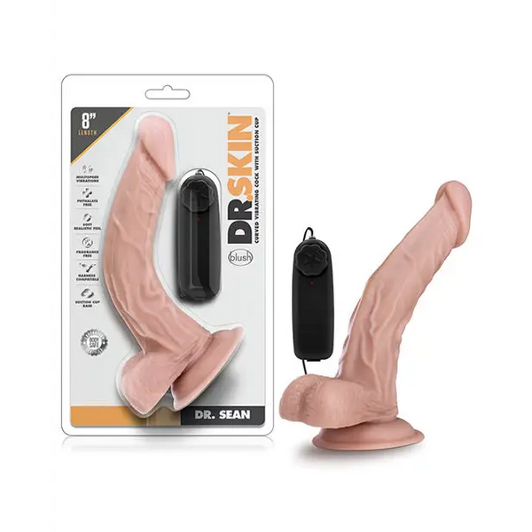 Blush Dr. Skin Dr. Sean 8’’ Cock w/Suction Cup - Vanilla - Dongs & Dildos