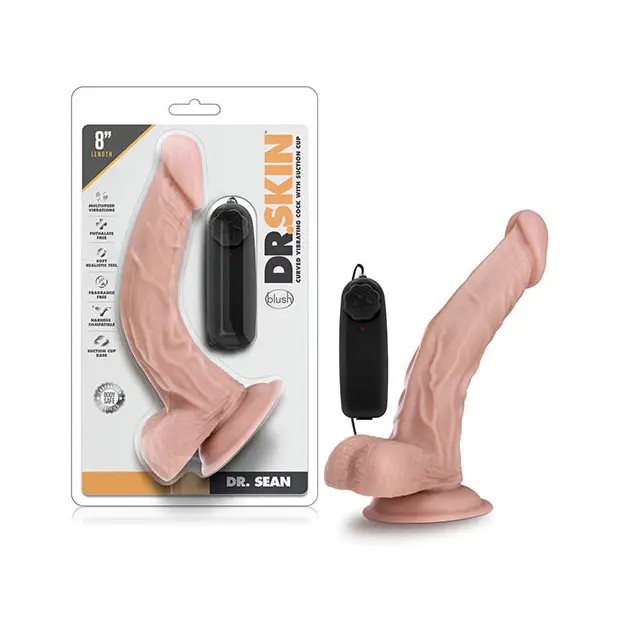 Blush Dr. Skin Dr. Sean 8’’ Cock w/Suction Cup - Vanilla - Dongs & Dildos
