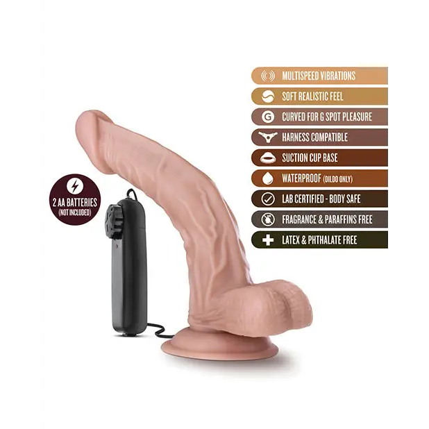Blush Dr. Skin Dr. Sean 8’’ Cock w/Suction Cup - Vanilla - Dongs & Dildos