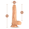 Blush Dr. Skin Silicone Dr. Grey 7’’ Thrusting Dildo - Vanilla - Dongs & Dildos