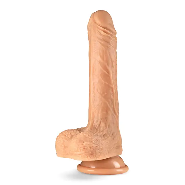 Blush Dr. Skin Silicone Dr. Grey 7’’ Thrusting Dildo - Vanilla - Dongs & Dildos