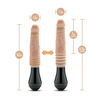 Blush Dr. Skin Silicone Dr. Knight Thrusting Gyrating Vibrating Dildo - Beige - Vibrators