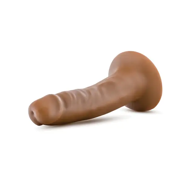 Blush Dr. Skin Silicone Dr. Lucas 5.5’’ Dildo - Mocha - Dongs & Dildos