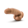 Blush Dr. Skin Silicone Dr. Samuel 7’’ Dildo w/Balls - Mocha - Dongs & Dildos