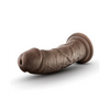 Blush Dr. Skin Silicone Dr. Shepherd 8’’ Dildo w/Suction Cup - Chocolate - Dongs & Dildos