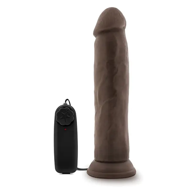 Blush Dr. Skin Dr. Throb 9.5’’ Cock w/Suction Cup - Chocolate - Dongs & Dildos