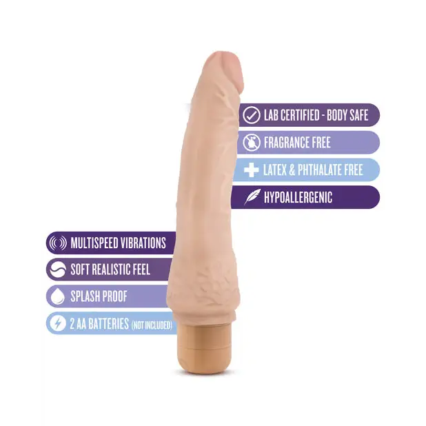 Blush Dr. Skin Vibe 8.5’’ Dong #7 - Beige - Vibrators