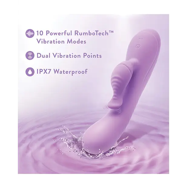 Blush Evelyn Rabbit Vibrator - Purple - Vibrators