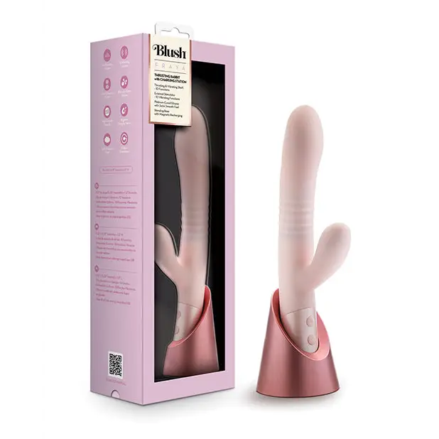 Blush Fraya Rabbit Rechargeable Vibrator - Pink - Vibrators